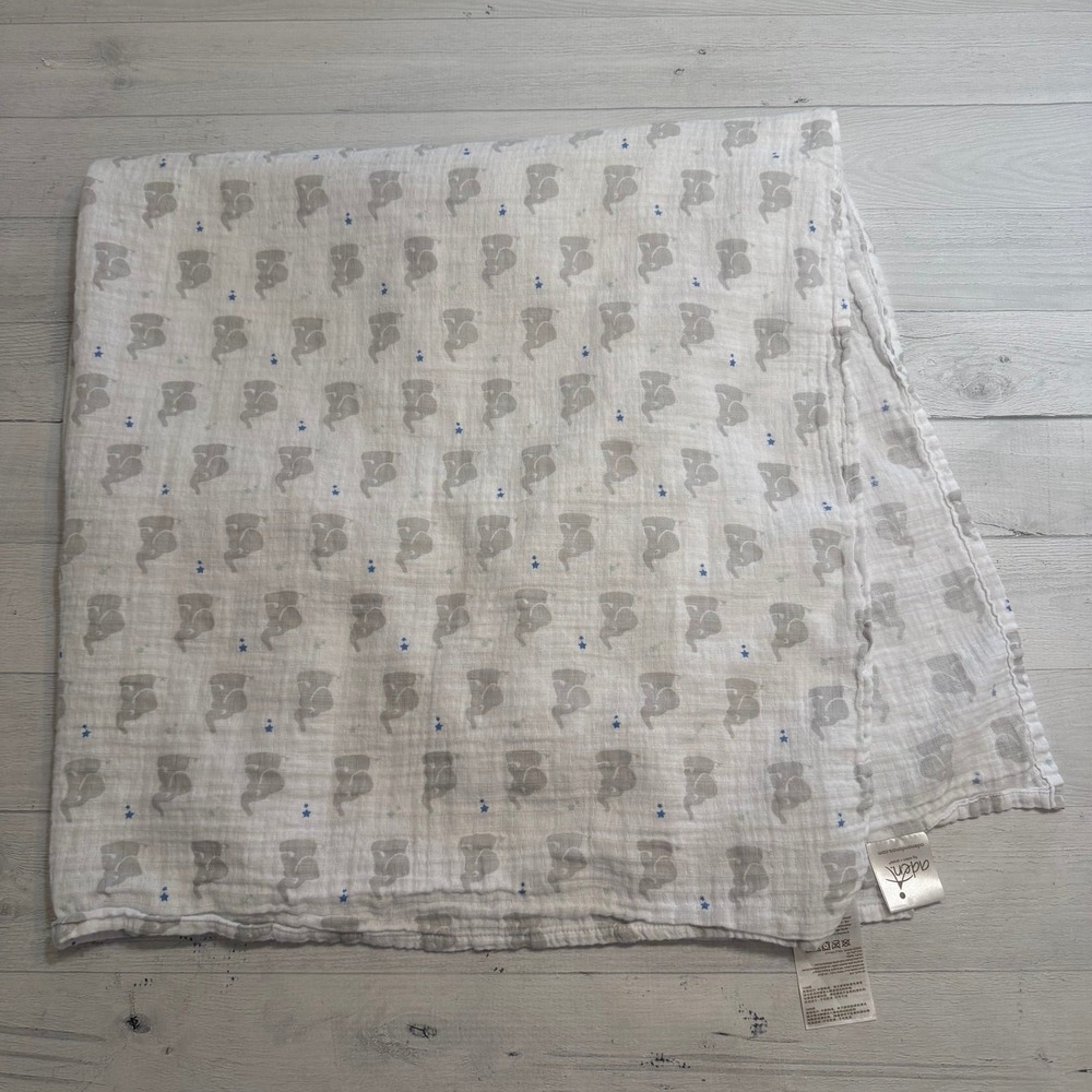 Aden & Anais cotton baby blanket‎ elephants